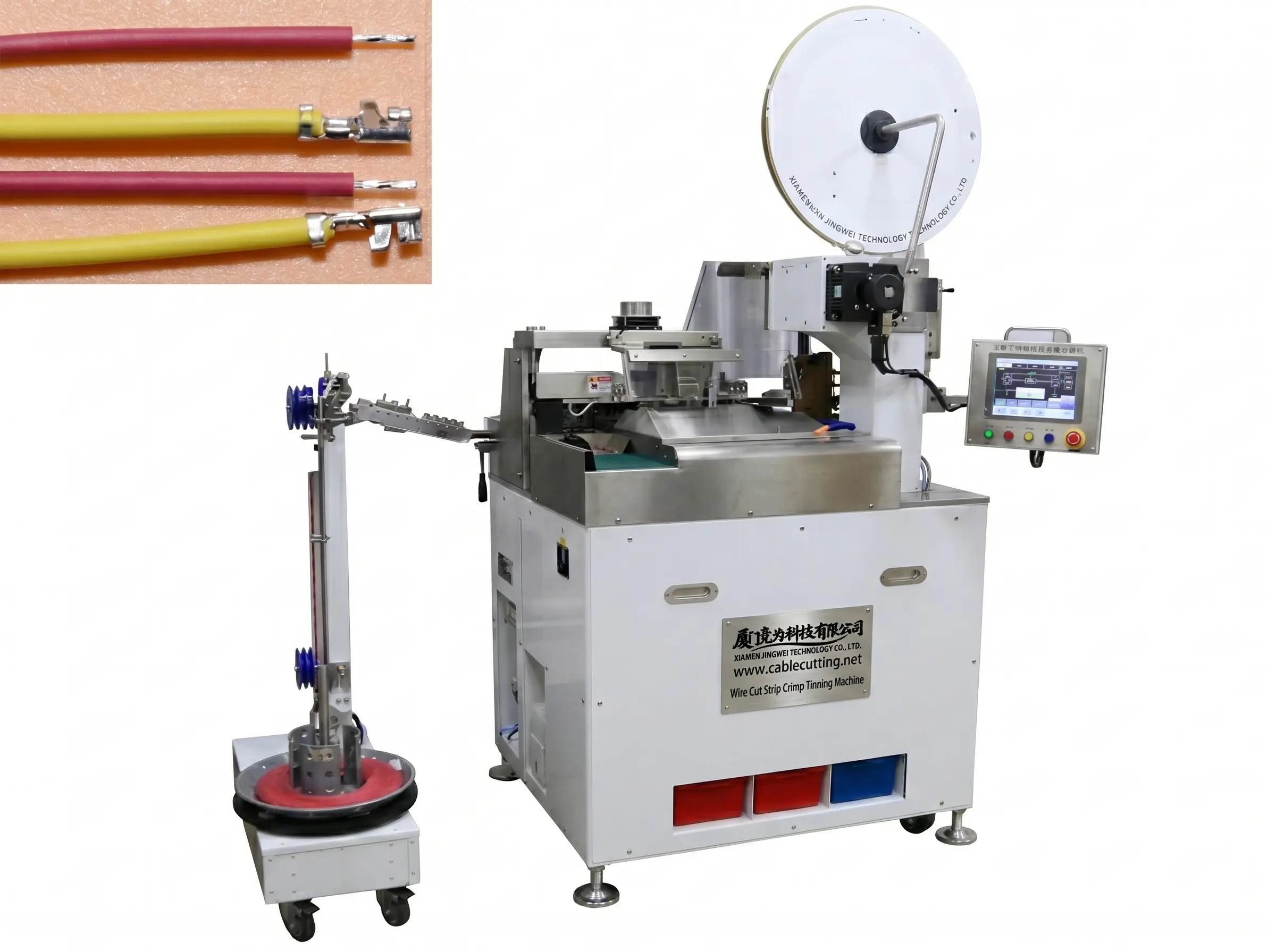 Machine de coupe et dénudage automatique double extrémité JINGWEI