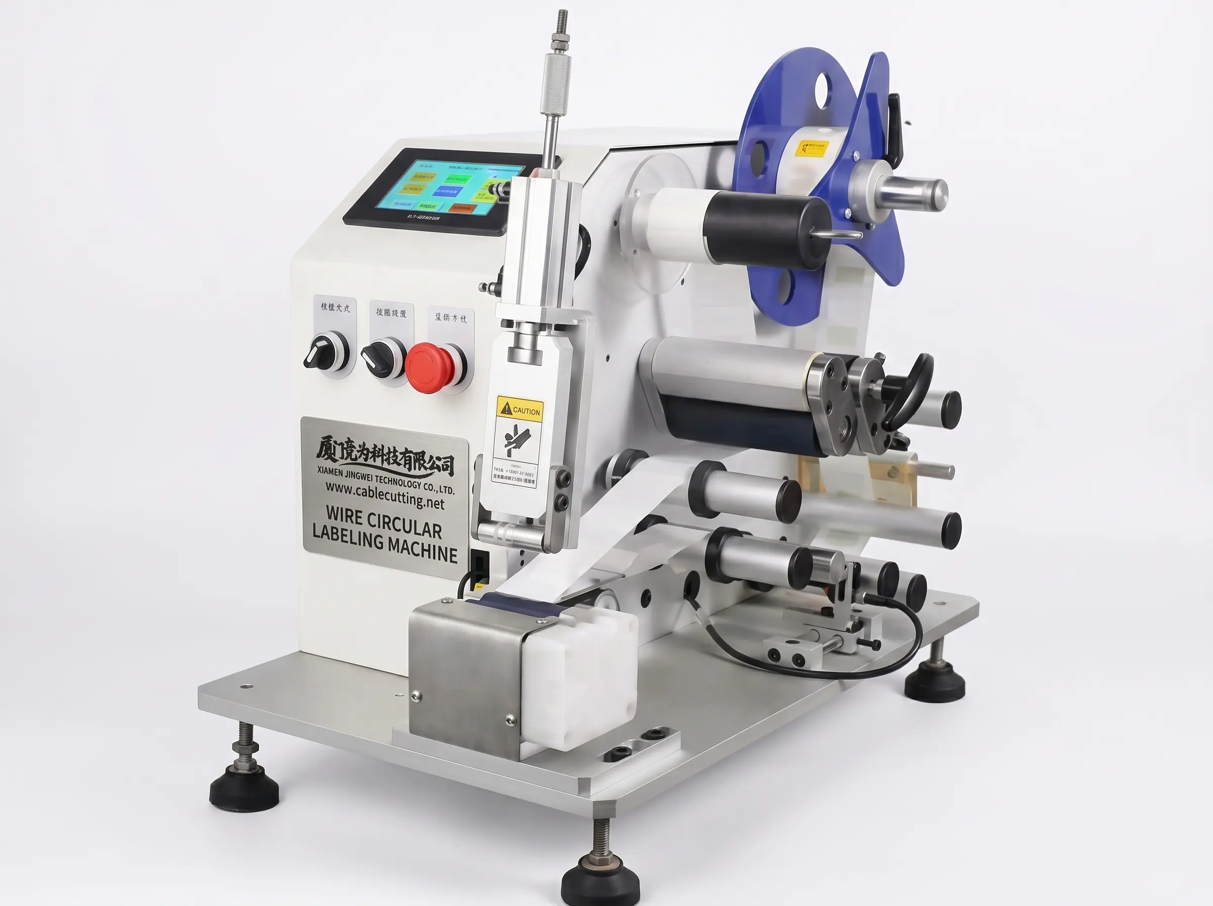 Machine d'étiquetage automatique de fils WPM-5-60 - Étiqueteuse circulaire industrielle