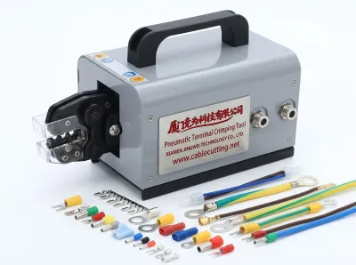 Pince à sertir pneumatique portable pour bornes 0.25-35mm² JW-25M