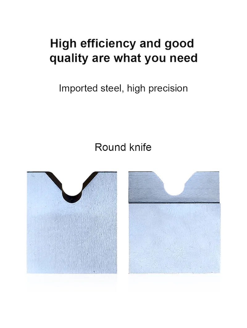 Couteau rond pour éplucheuse pneumatique, lames en acier DC53, matrice pour machine à dénuder les fils