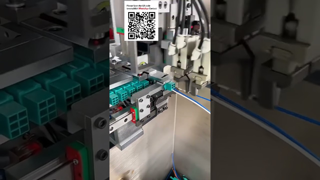 Machine de sertissage automatique de terminaux avec insertion de boîtier | Automatisation d'usine intelligente