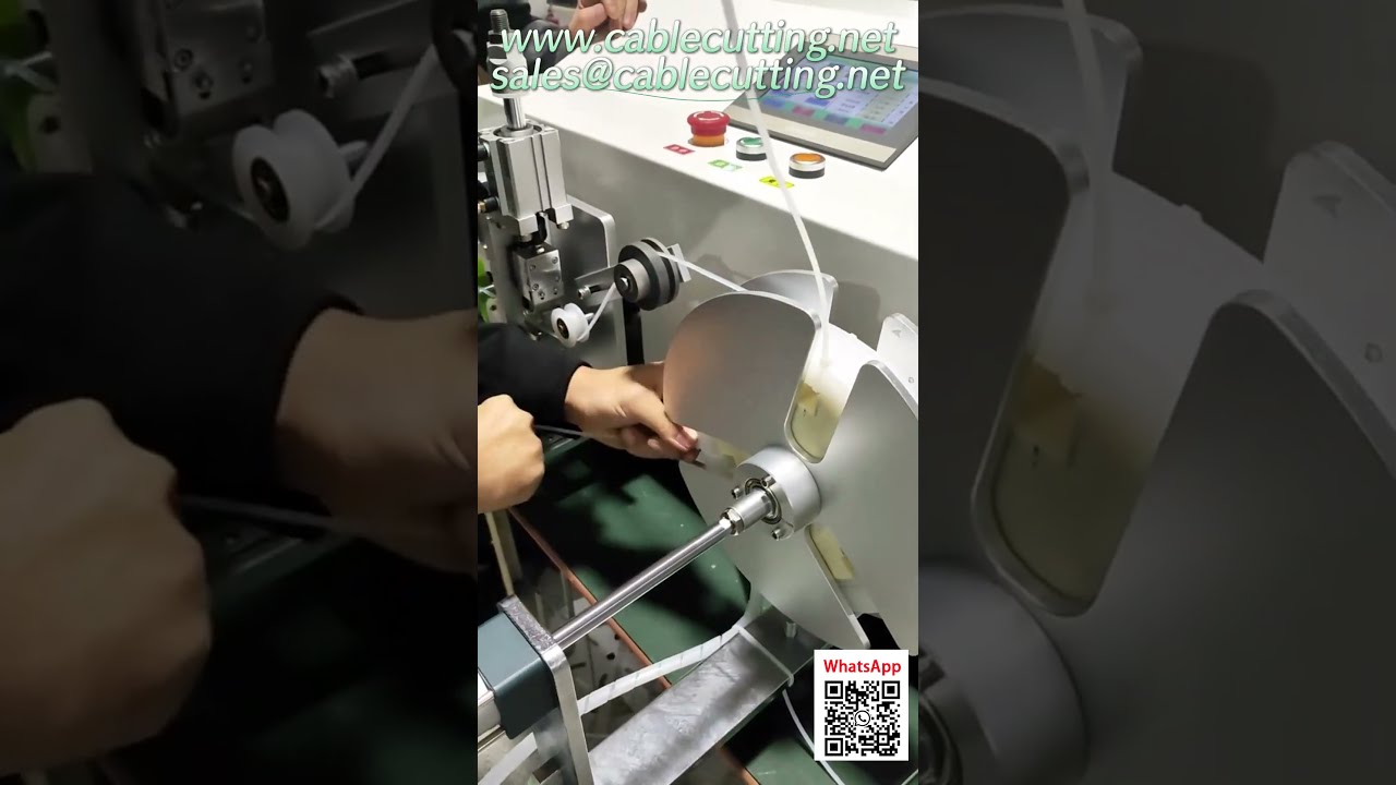 Bobineuse de précision pour câble plat – Mesure, défilement et enroulement automatiques
