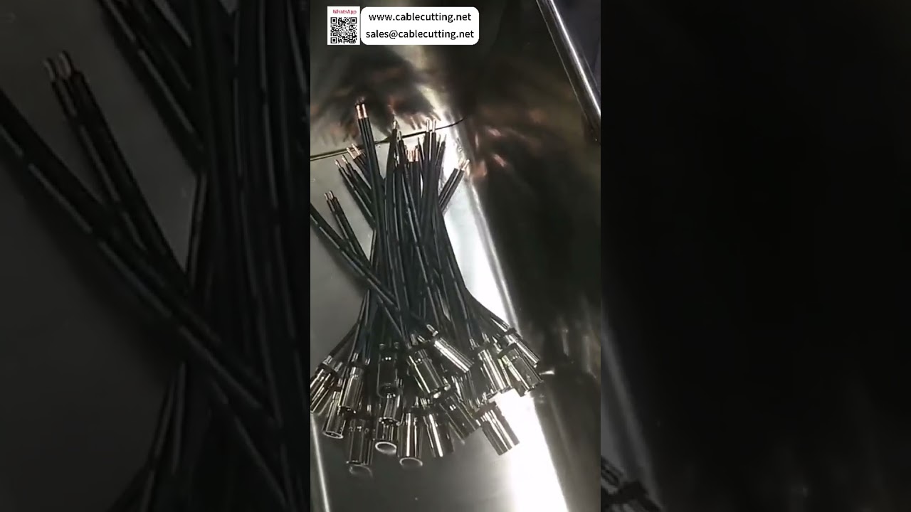 Machine de sertissage et d'étamage de fils audio doubles : optimisez votre production de faisceaux d'injection