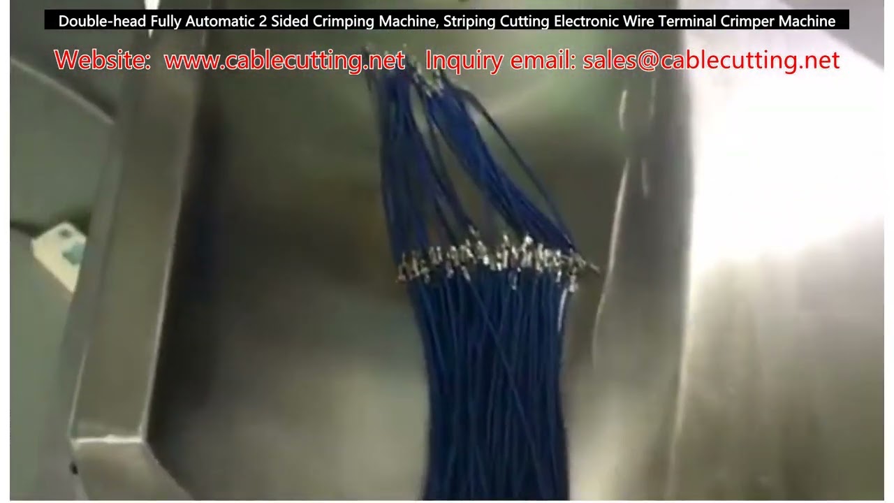 Double-Head Fully Automatic Two-Sided Crimping Machine for Wire Stripping and Cutting