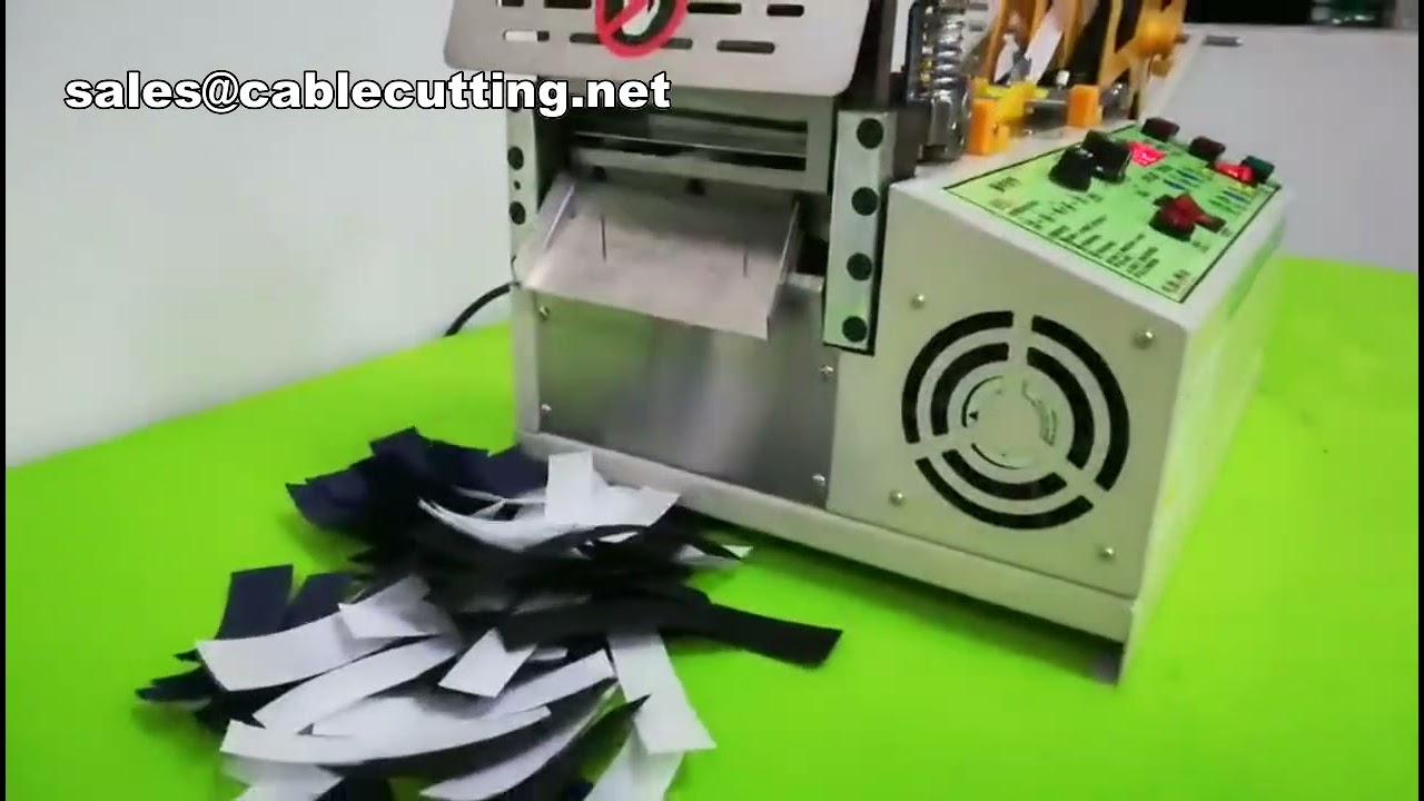 Machine de découpe automatique à chaud/froid pour ruban en nylon, sangle et galon