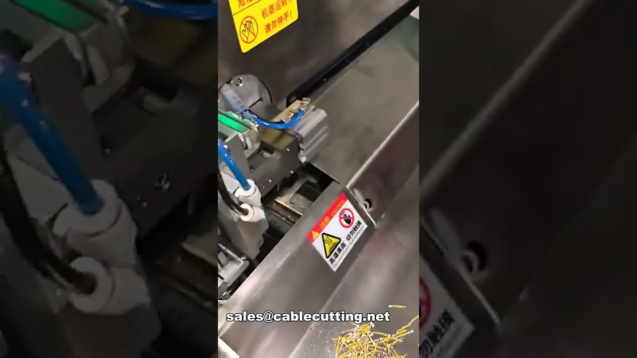 Machine automatique 5 fils : coupe, dénudage, sertissage et étamage en une seule extrémité