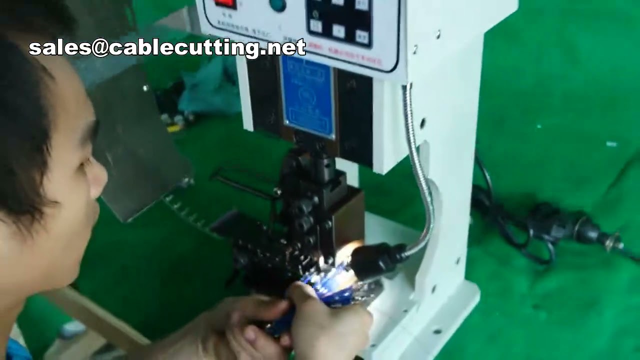 Machine à sertir les cosses silencieuse électrique | Sertisseuse de câbles automatique