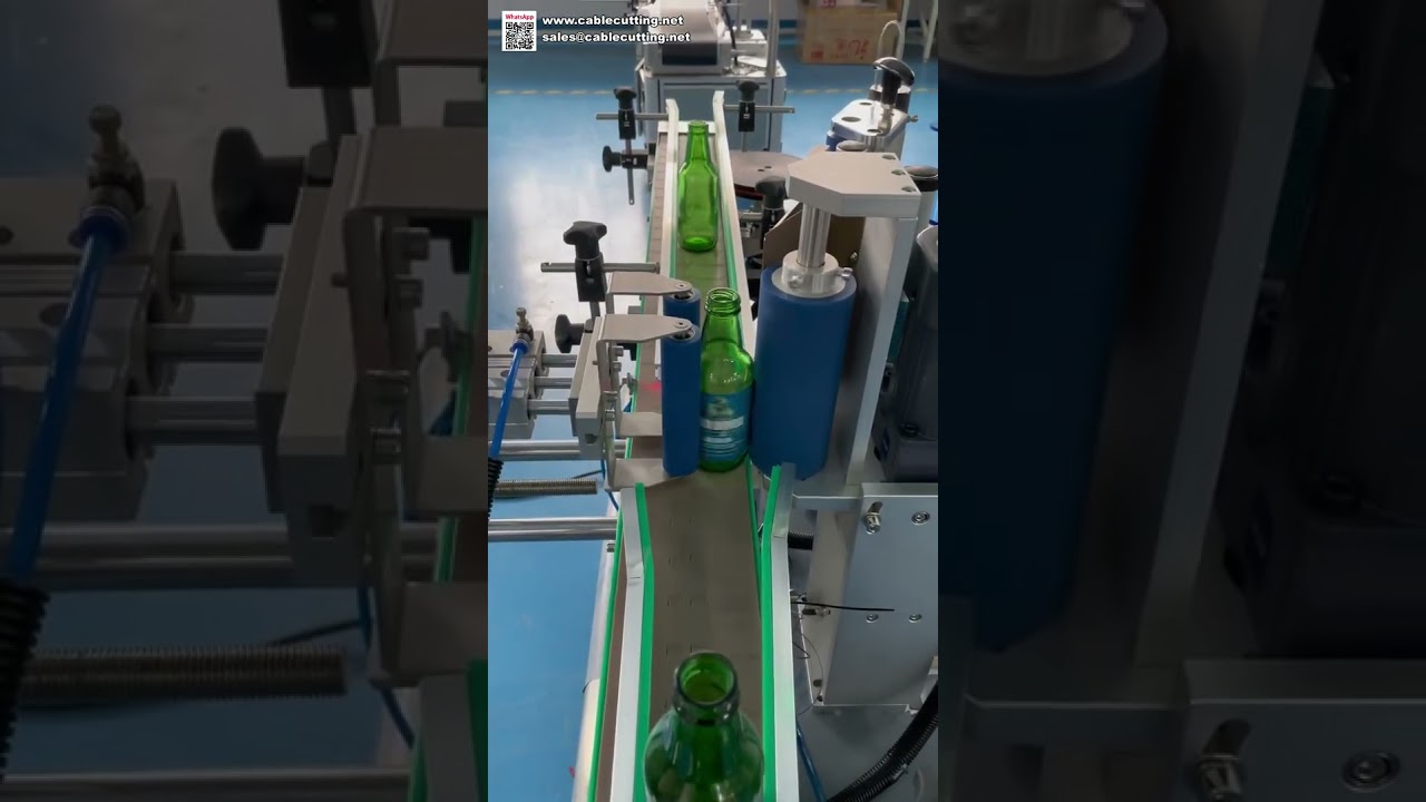 Machine d'étiquetage automatique de bouteilles de bière – Applicateur d'étiquettes haute vitesse pour verre, idéal pour les brasseries