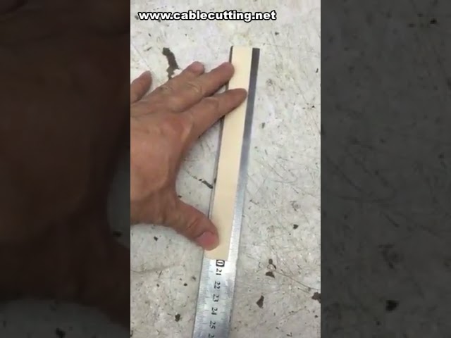 Machine de découpe de bandes élastiques, caoutchouc et tissus – Coupe à froid de précision