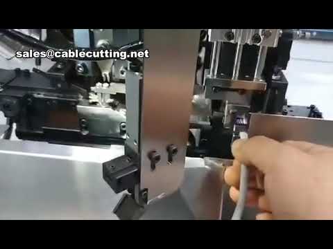 Machine double fonction de dénudage et pressage de bornes pour câbles blindés - Décapage et estampage de câbles d'alimentation
