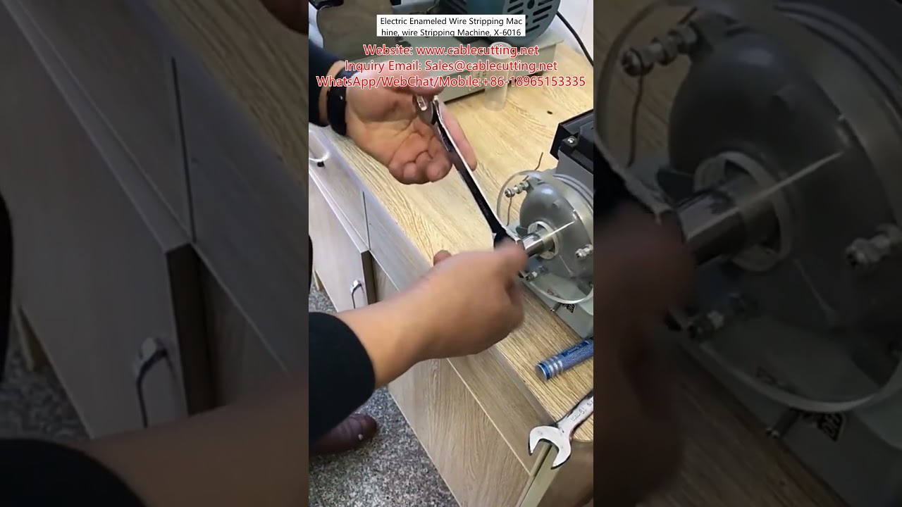 Machine à dénuder les fils émaillés électrique X-6016 - Dénudeur automatique haute performance
