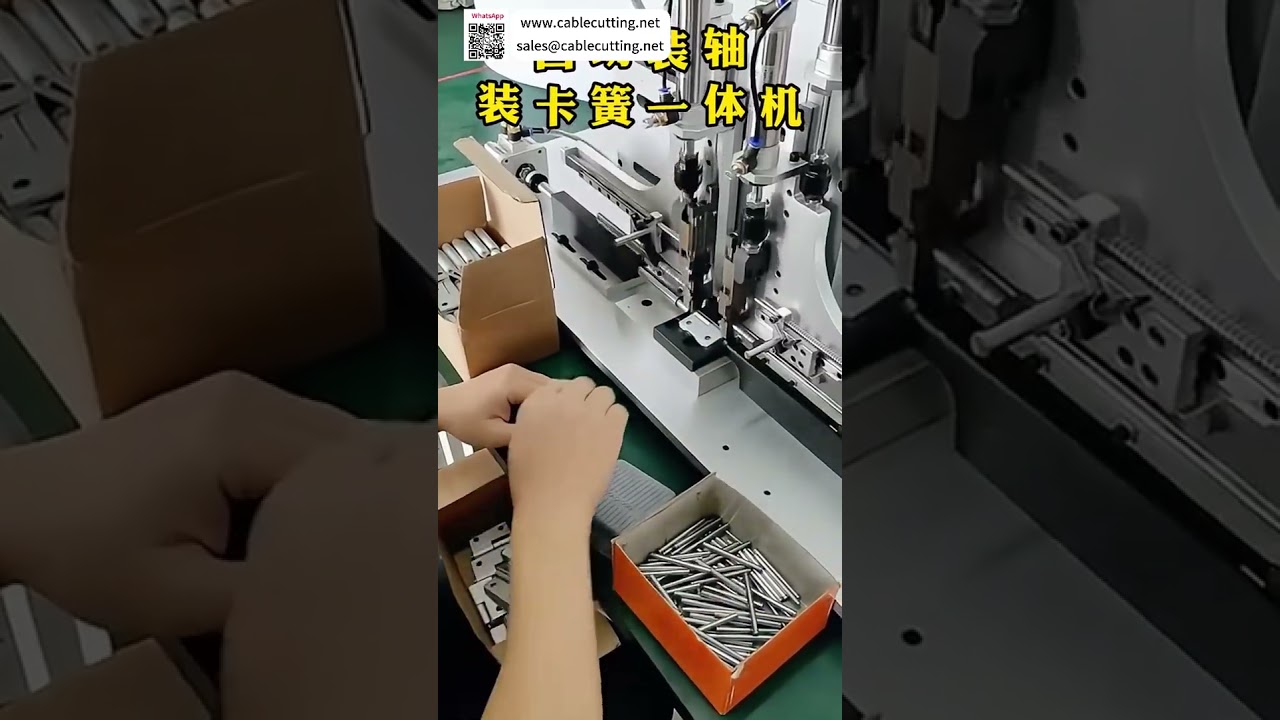 Machine d'assemblage automatique intégré de circlips d'arbre à haute efficacité pour production industrielle
