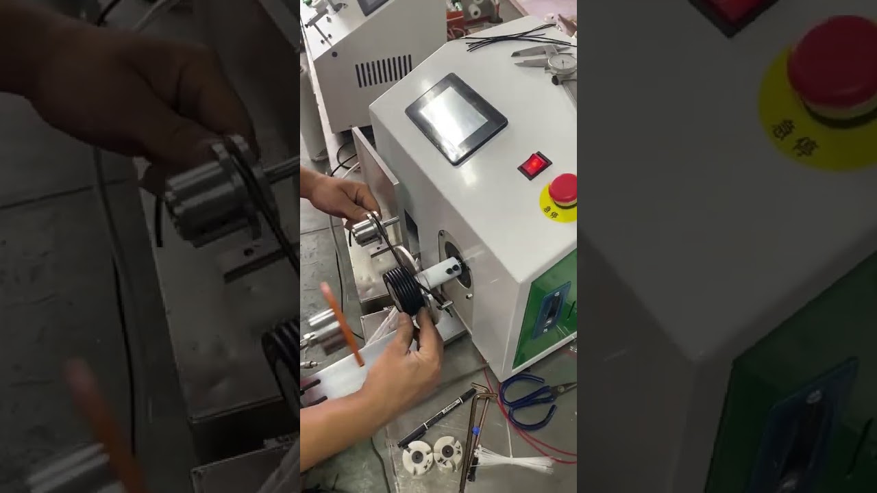 Bobineuse automatique de tri et d'enroulement net avec arrêt automatique & plaque pneumatique #usine