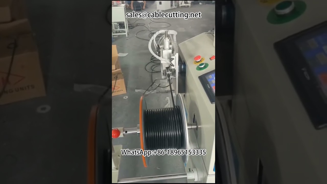 Machine d'enroulement de fil avec compteur de mètres et découpe intégrée | Équipement de bobinage automatisé