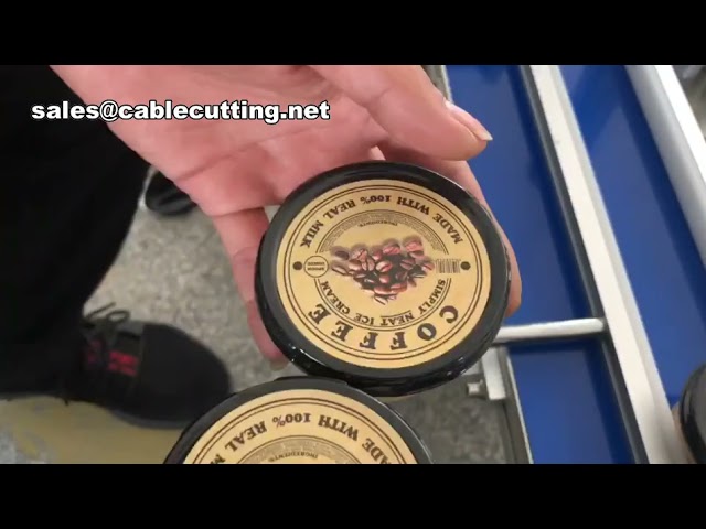 Machine à étiqueter automatique de bureau pour mini flacons carrés - Étiqueteuse compacte