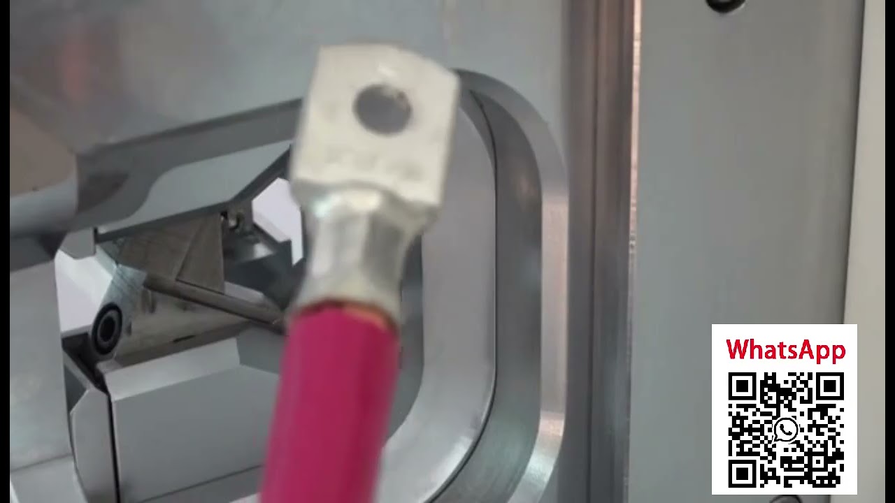 Machine de sertissage servo 120mm² sans matrice – Changement rapide de taille de terminal