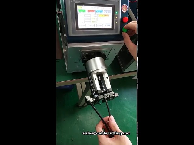 Machine semi-automatique à dénuder les câbles coaxiaux - Dénudeur de câble coaxial professionnel