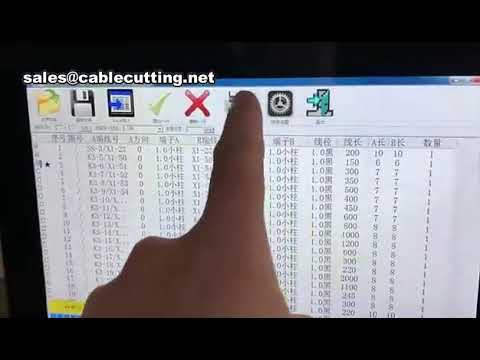 Machine de coupe de fil intelligente : découpe de différentes longueurs pour câbles multiples