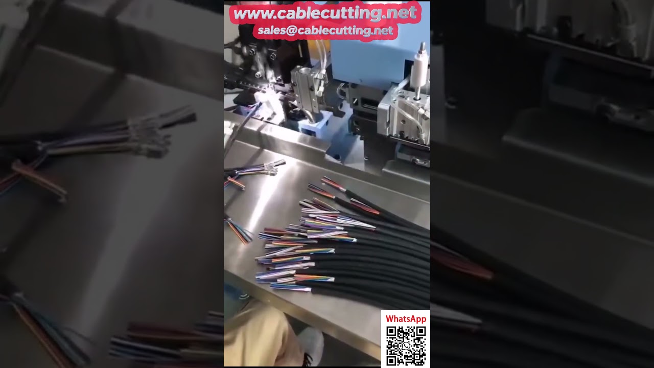 Machine à dénuder et à sertir automatique pour câble multiconducteur 20 conducteurs