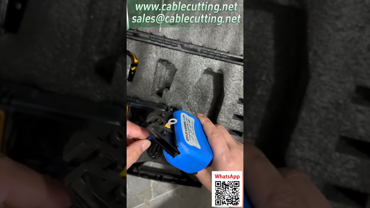 Pince à sertir sans fil lithium – Outil de sertissage portable pour extérieur, avec matrices interchangeables et double batterie