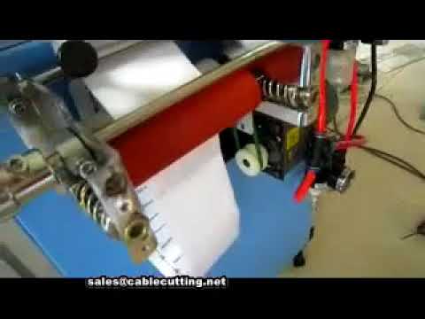 Machine de découpe ultrasonique pour étiquettes satin blanc - Précision et automatisation