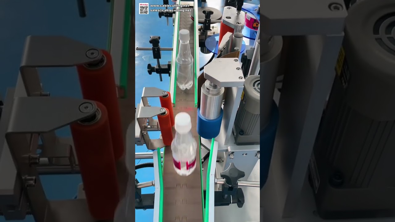 Machine d'étiquetage 360° grande vitesse pour bouteilles rondes - Applicateur d'étiquettes automatique