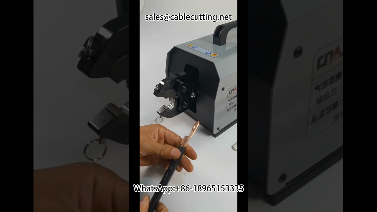 Pince à sertir pneumatique 120L pour cosses ouvertes Phoenix - Sertissage par moulage unique 300A