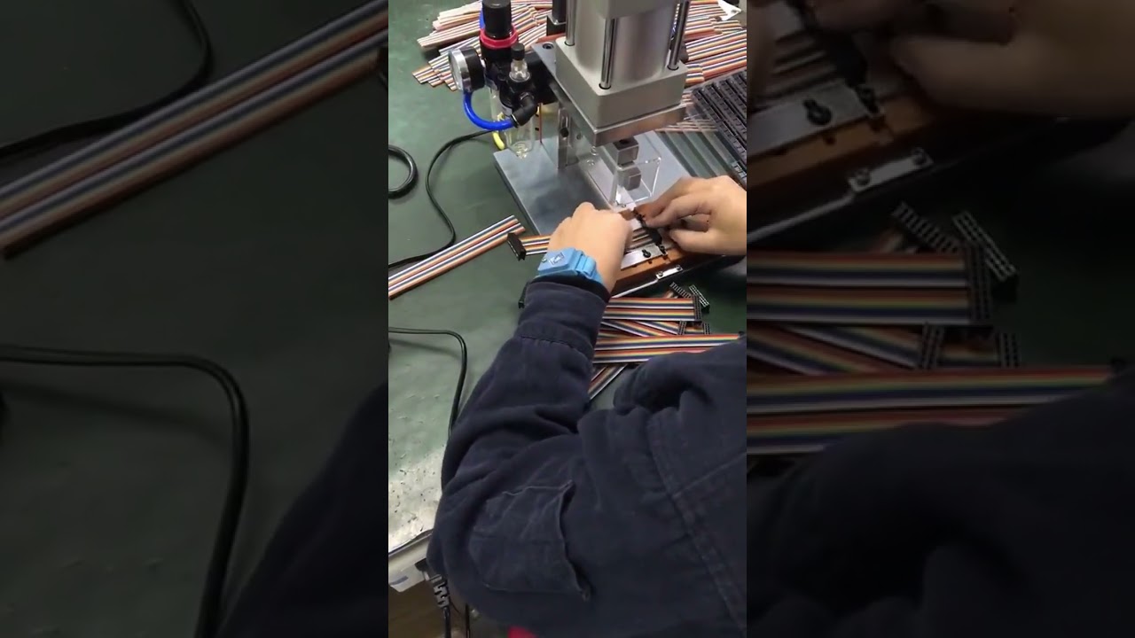 Machine de pressage de faisceaux de câbles | Presse à sertir les fils #machine #dénudeuse #usine