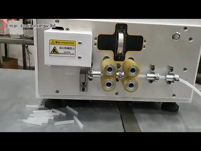 Machine de découpe automatique pour tubes silicone, thermorétractable, PE, PPC - Découpeuse haute précision Ø 1-10 mm