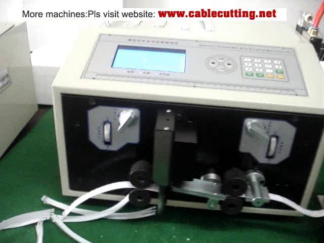 Machine de dénudage et coupe de câbles plats avec fendeuse automatique WPM-09E+S