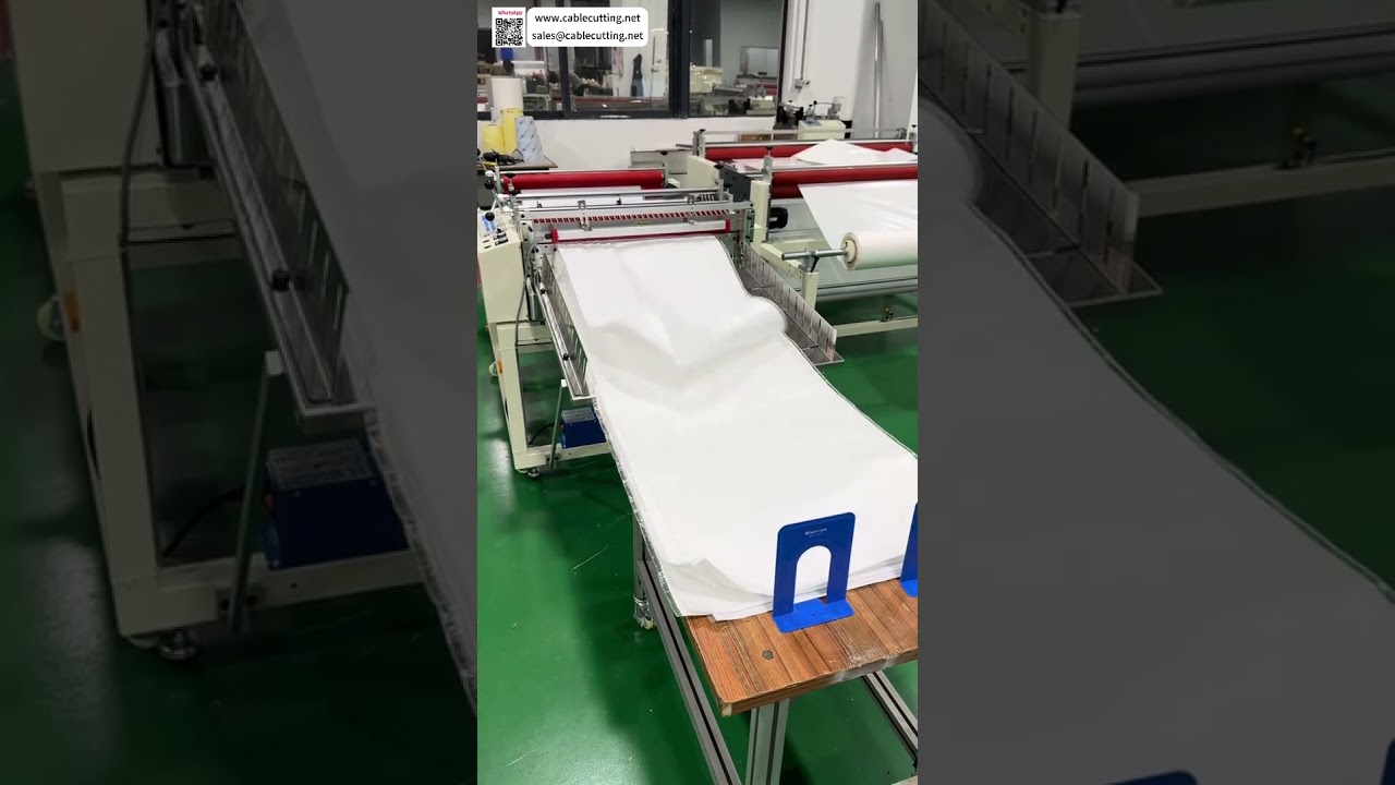 Machine de découpe de sacs tissés : sortie de feuilles de 1 à 8 mètres, équipement de précision haute performance