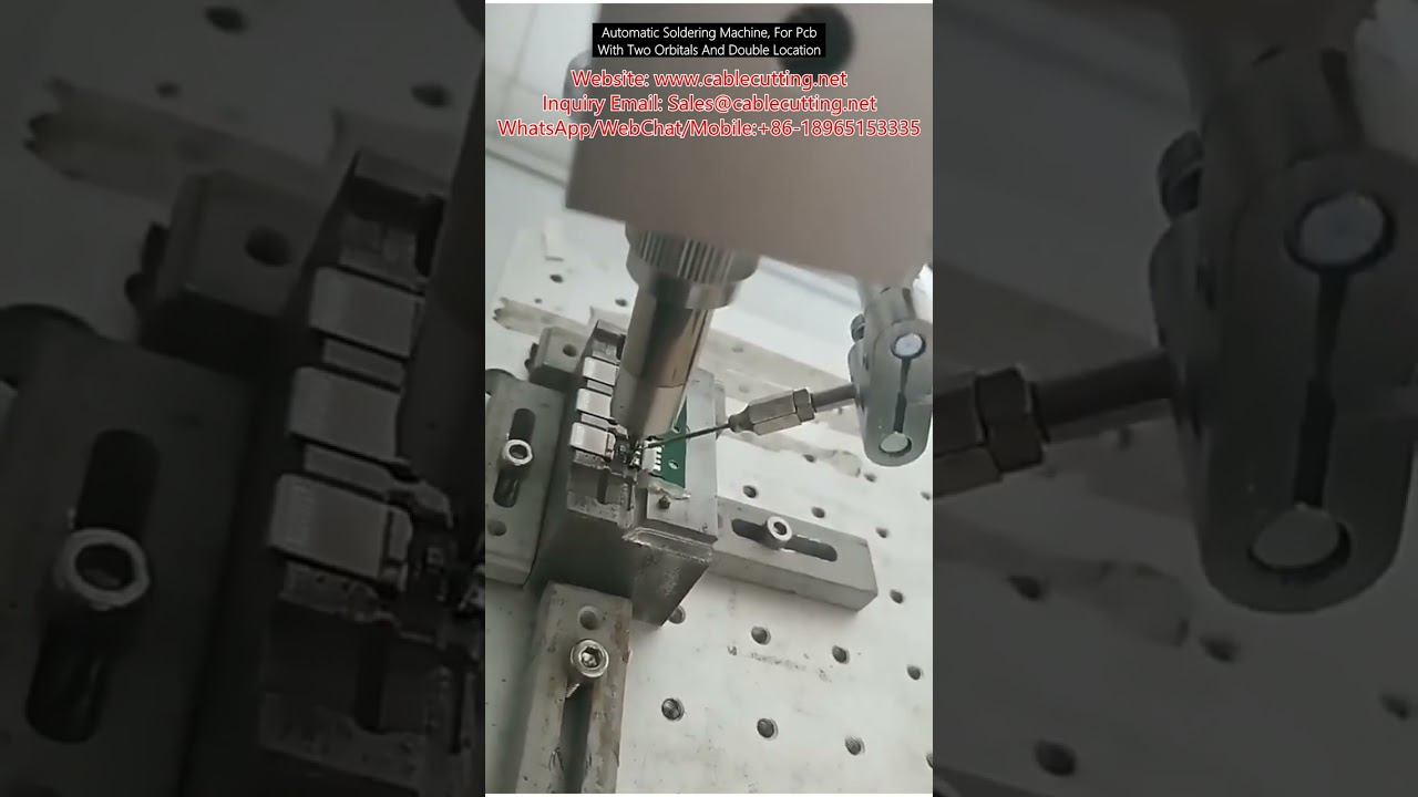Machine de soudure automatique pour PCB avec double orbital et double positionnement