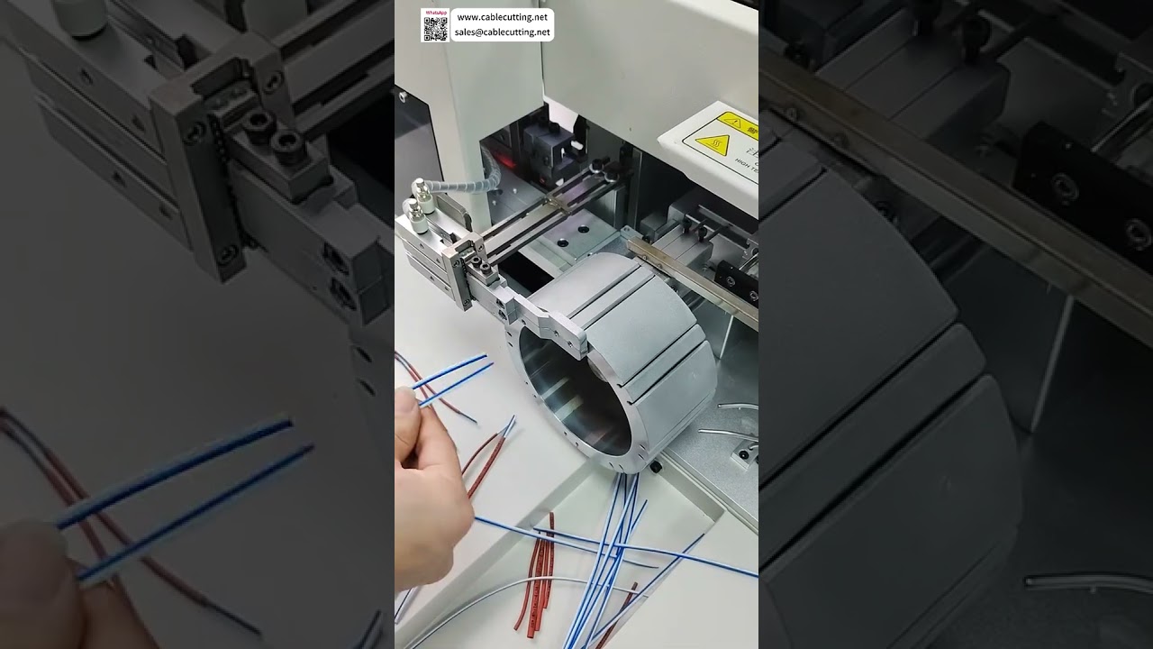 Machine d'insertion de tube d'impression sur ruban couleur – Outil d'alignement parfait pour câble parallèle de 70 mm
