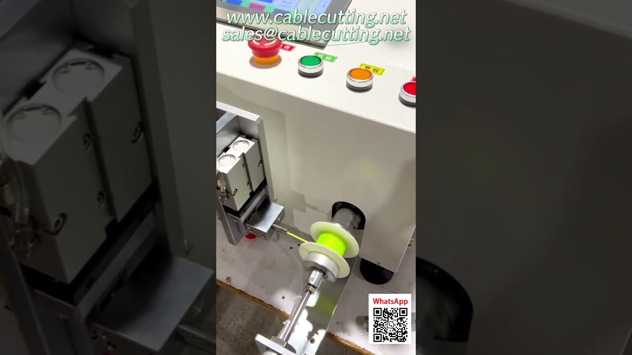 Machine d'enroulement automatique de câbles : mesure précise et coupe automatique