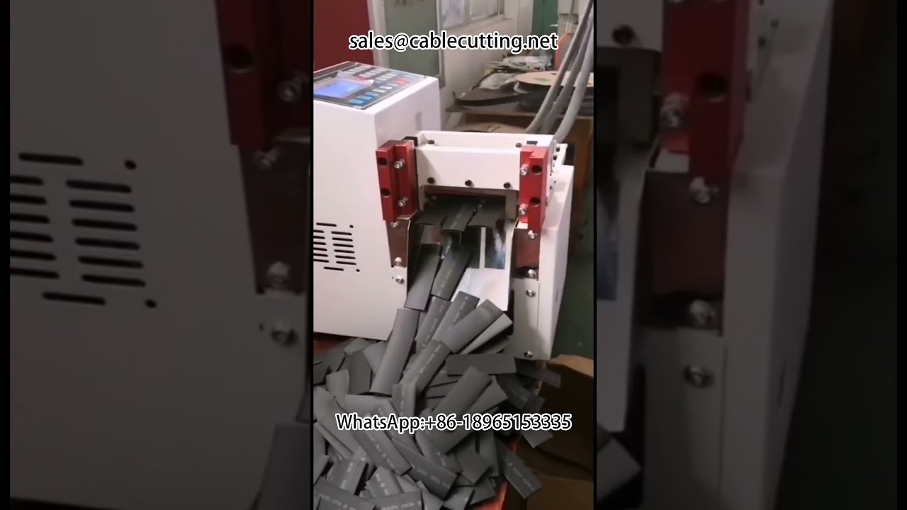 Équipement d'automatisation pour le traitement de faisceaux de câbles | Machine à dénuder et à couper les tubes thermorétractables