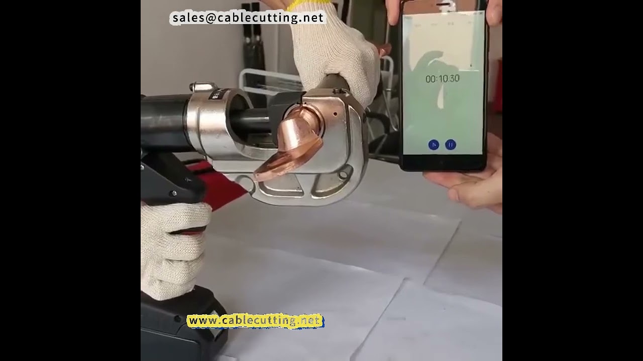 Pince hydraulique électrique rechargeable - Pince à sertir type H pour serre-câbles et rainures