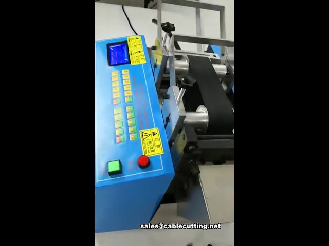 Machine automatique de coupe de tubes rigides et de tuyaux PVC souples