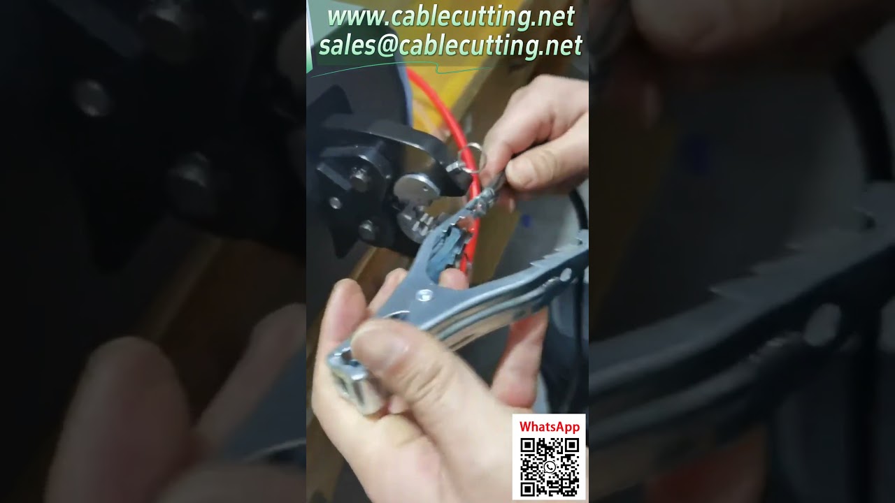 Machine à sertir pneumatique : pince crocodile à gradins, formage en une étape #usine #automatisation