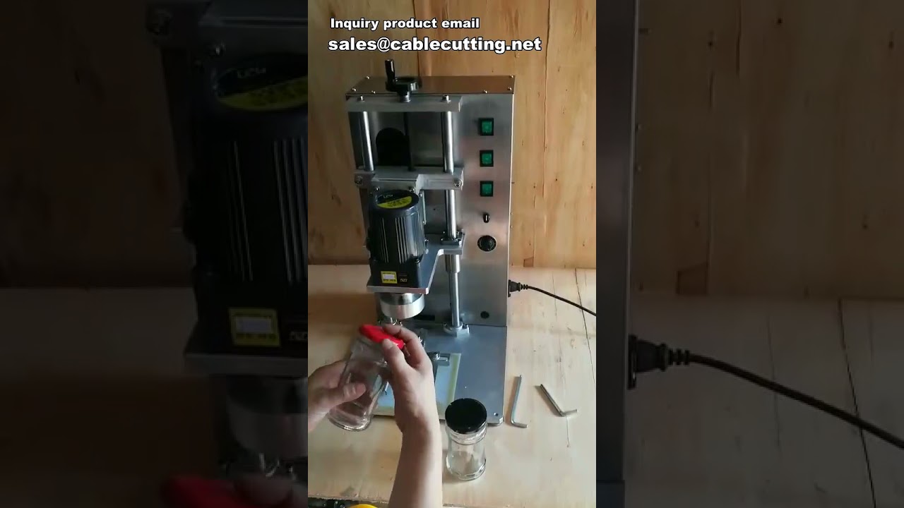 Machine à capsuler les couvercles en fer-blanc et bouchons en plastique - Capsuleuse automatique