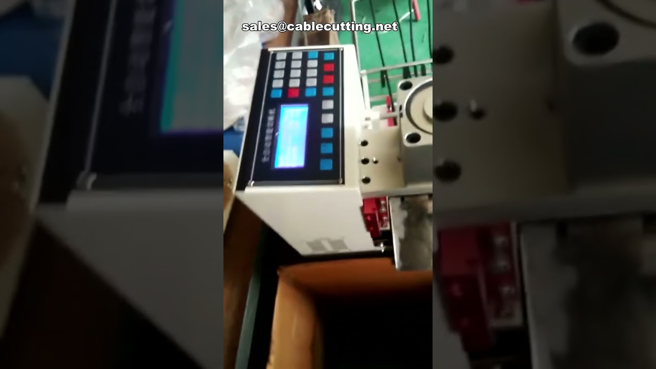 Machine de coupe précise pour tuyaux PVC et câbles électriques – Automatisation industrielle