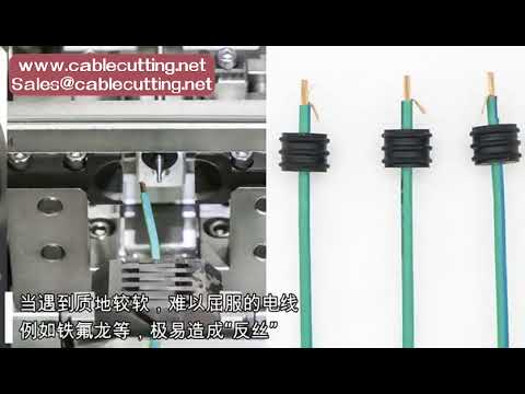 Machine automatique de coupe et dénudage de fil, sertissage de bornes avec insertion de joint