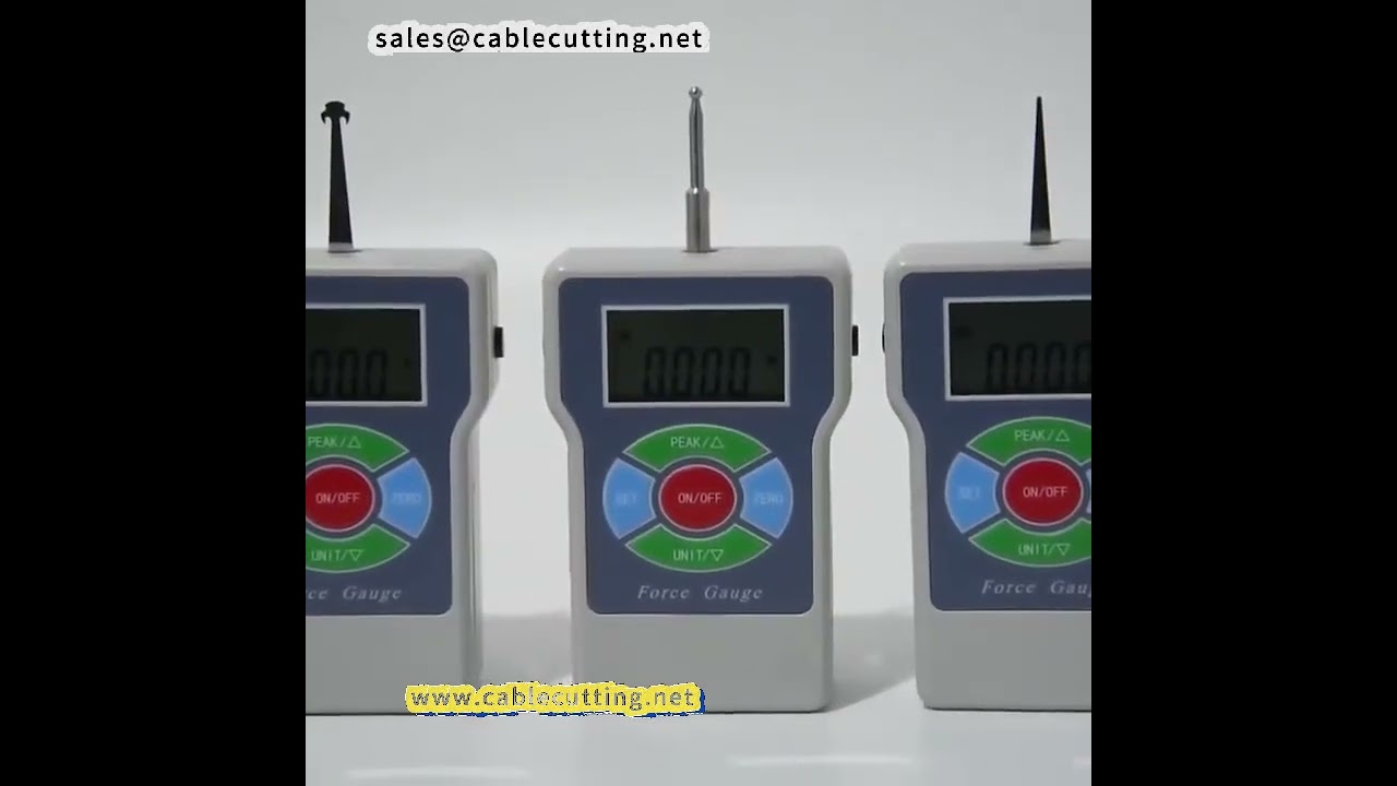 Dynamomètre portable certifié ETL - Compteur de tension numérique à 3 contacts interchangeables