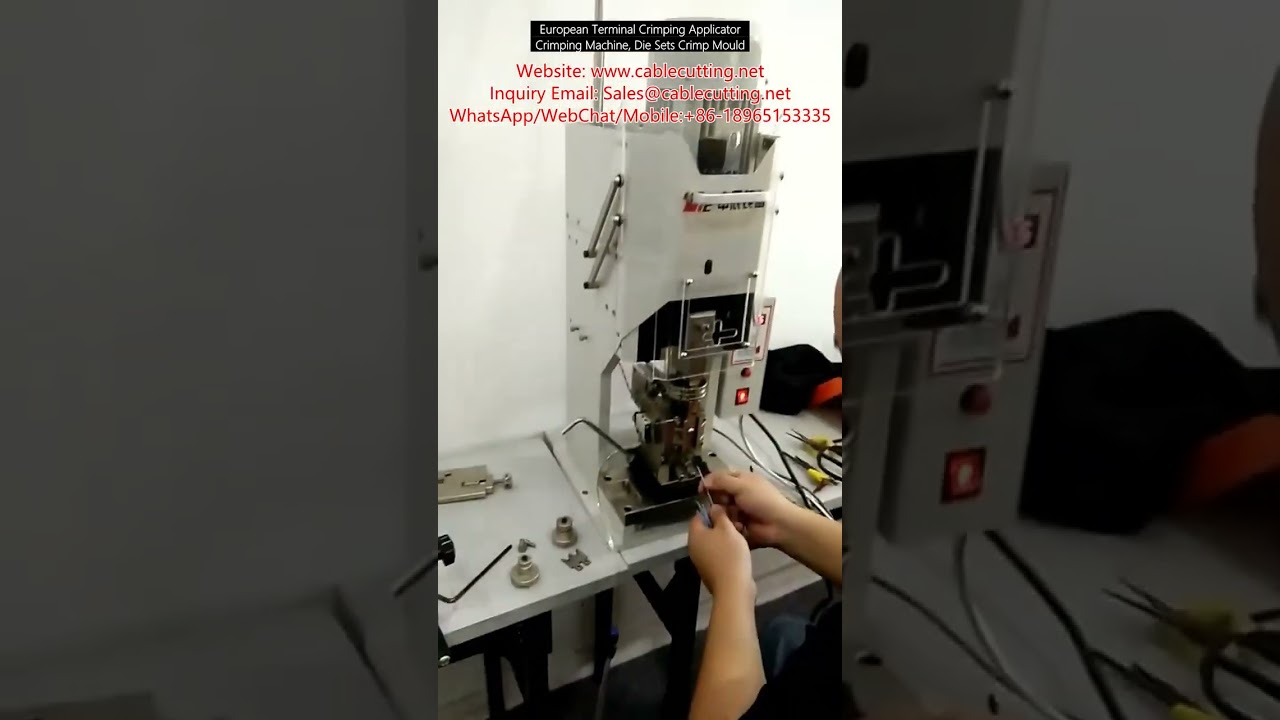 Machine de sertissage terminal européen - Applicateur et matrices de précision