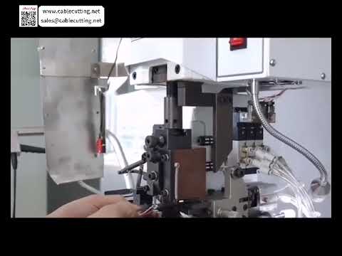 Machine semi-auto de dénudage et sertissage de câbles multiconducteurs à gaine – Processus de faisceau EV intelligent