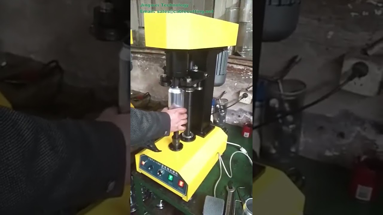 Machine de bouchage TDFJ-160 pour bouteilles PET et boîtes de conserve - Sertisseuse industrielle