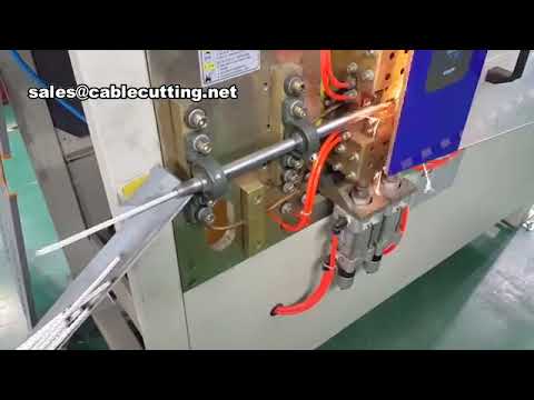 Machine de fusion et découpe de câble métallique à tête plate pour usage industriel