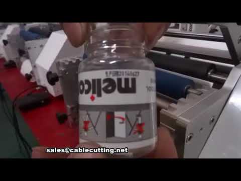 Machine d'application d'étiquettes pour bouteilles rondes, avec imprimante intégrée - Étiqueteuse industrielle