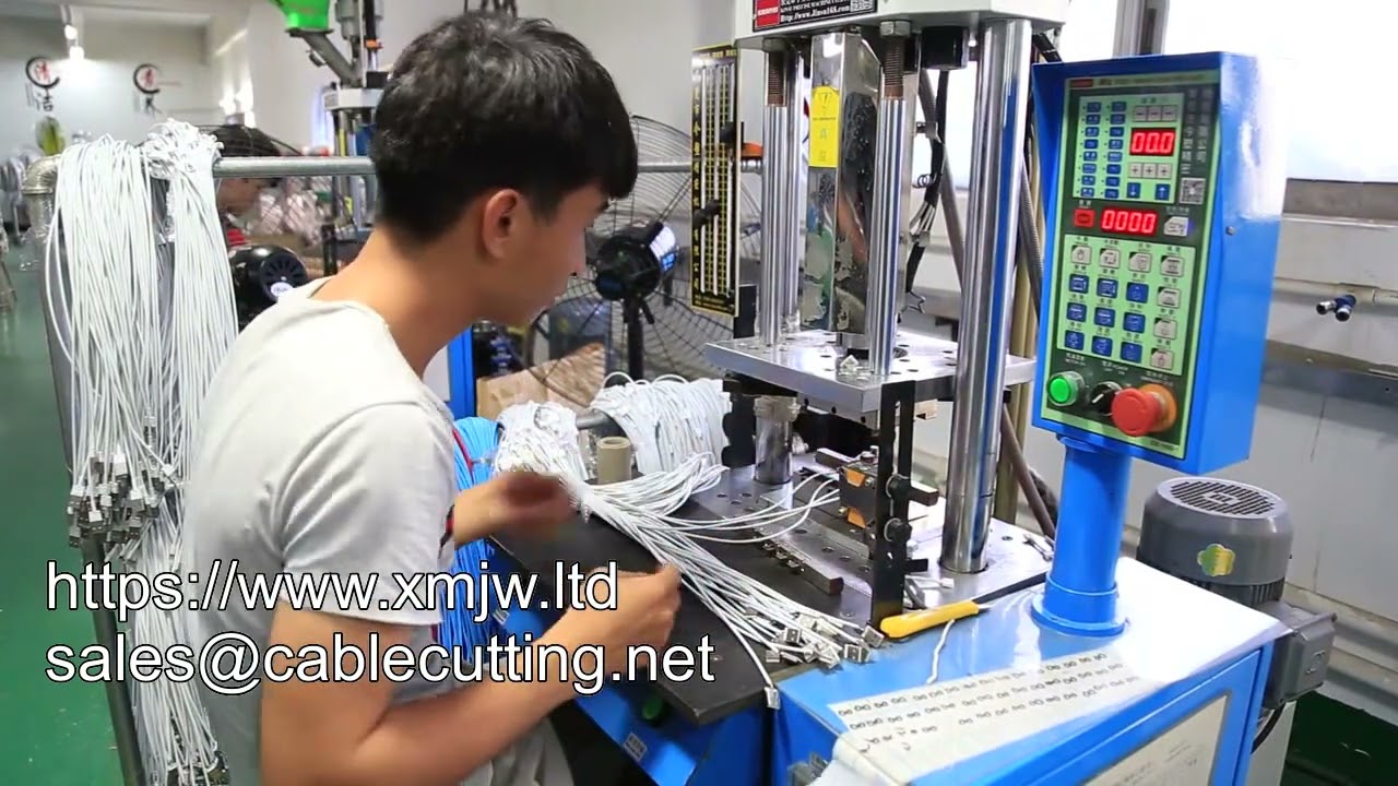 Machine de moulage par injection plastique verticale automatique pour câbles Micro USB et USB Type-C