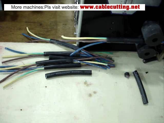 Machine de coupe et dénudage pour câble gainé 12 mm (3 conducteurs) - Automatisation précise