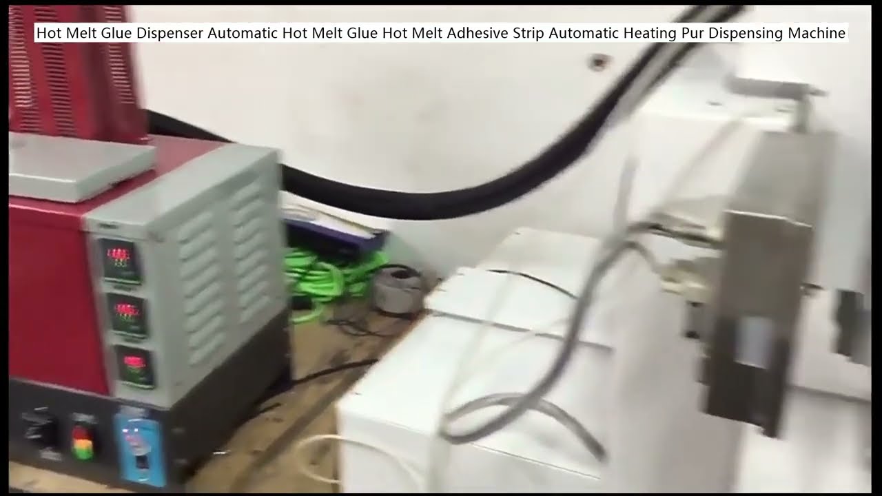 Distributeur automatique de colle thermofusible | Application précise de bande adhésive | Chauffage automatique et purge fiable